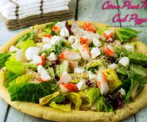 CITRUS PINOT NOIR CRAB PIZZA