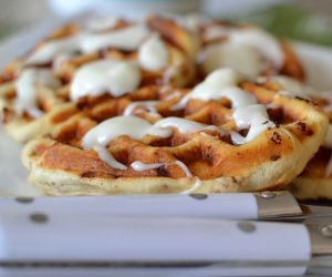 Cinnamon Roll Waffles