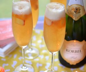 Peach Sorbet Bellini