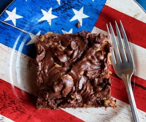 America's Favorite Chocolate Peanut-Butter Swirl Bars