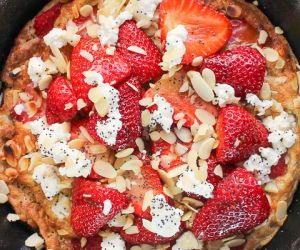 Strawberry Almond Sweet Frittata