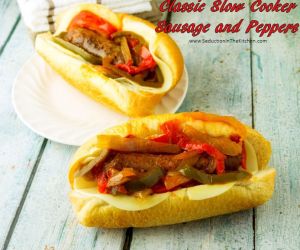 CLASSIC SLOW COOKER SAUSAGE AND PEPPERS