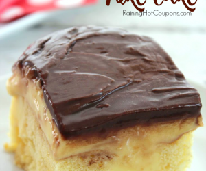 Boston Cream Poke Cake