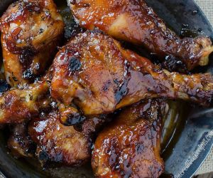 Sticky Sweet Bacon Glazed Chicken in the Crock Pot!