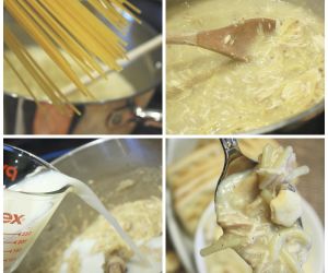 Chicken Noodle Soup w/ Spaghetti Noodles