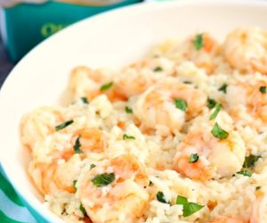 Parmesan Basil Shrimp and Rice