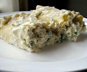 Crab Lasagna Rolls with Blue Cheese Sauce