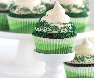 Guinness Chocolate Cupcakes with Baileys Cream Cheese Frosting