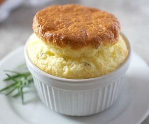 Goat Cheese Brie Souffle