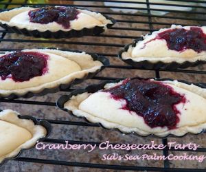 Cranberry-Partridge Berry Cheesecake Tarts