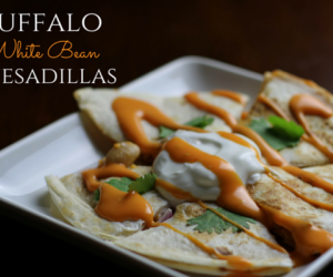 Buffalo White Bean Quesadillas