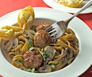 Spaghetti and Meatballs Chinese Style