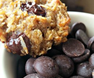 Gluten Free Coconut Dark Chocolate Chip Cookies