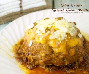 SLOW COOKER FRENCH ONION MEATLOAF