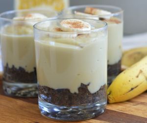 CHOCOLATE-BANANA MANJAR PIE CUPS (MEXICAN STYLE PUDDING PIE)