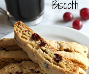 Cranberry Lemon Biscotti