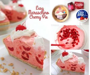 Easy Maraschino Cherry Pie