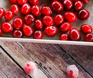 Sparkly Sugared Cranberries