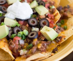 Spicy Black Bean and Sausage Nachos Using Leftovers