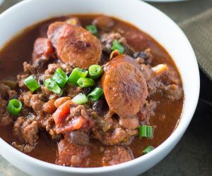Spicy Black Bean and Sausage Chili
