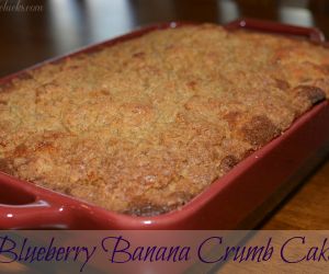 Blueberry Banana Crumb Cake