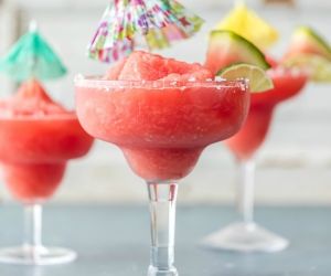 Frozen Watermelon Margaritas