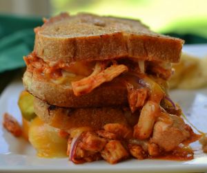 Barbecue Chicken Grilled Cheese