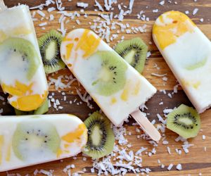 Tropical Frozen Yogurt Bars