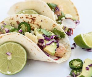 Shrimp Tacos with Avocado Salsa