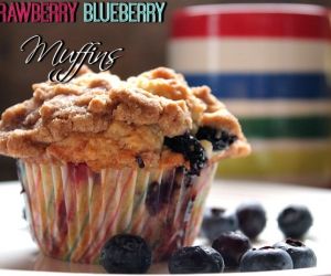 Strawberry Blueberry Muffins