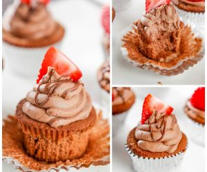 Easy Nutella Cupcakes with Nutella Buttercream