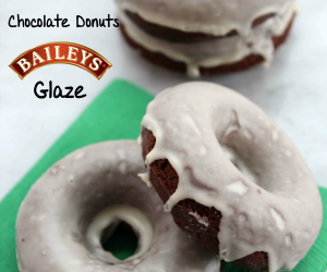 Guinness Chocolate Donuts with Baileys Glaze