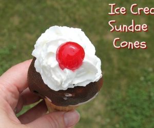 Ice Cream Sundae Cones