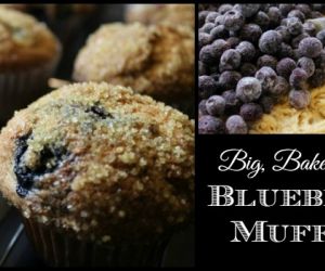 Big, Bakery Style Blueberry Muffins