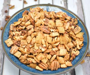 Slow Cooker Sweet Spicy Chex Mix (Gluten Free)