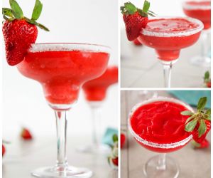 Frozen Strawberry Margaritas