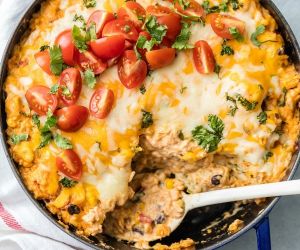 Enchilada Stuffed Pepper Casserole