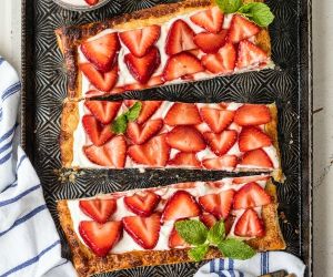 Puff Pastry Strawberry Tart