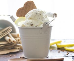 Easy No Churn Toasted Coconut Lemon Ice Cream