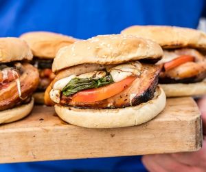 Stuffed Caprese Chicken Sandwiches