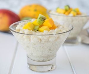 Tropical rice pudding