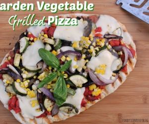 Garden Vegetable Grilled Pizza