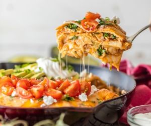 Chicken Enchilada Skillet Pie