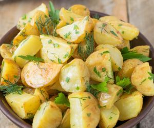 Roasted herb potato salad