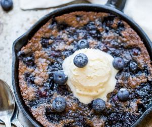 Blueberry Skillet Cookie