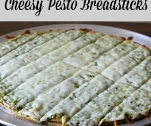 Cheesy Pesto Breadsticks