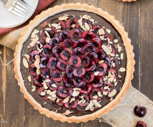 Chocolate Cherry Tart (Gluten Free, Paleo + Vegan)