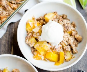 Mango Pineapple Crumble (Gluten Free + Vegan)