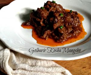 Golbarir Kosha Mangsho-the classic bengali mutton gravy recipe