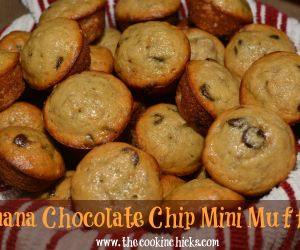 Banana Chocolate Chip Mini Muffins
